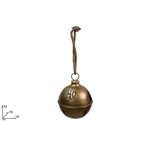 CAMPANACCIO METALLO 16CM ORO